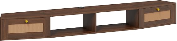 Floating TV Stand, 178cm Wall Mounted TV Unit for TVs up to 80