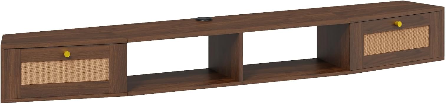 Floating TV Stand, 178cm Wall Mounted TV Unit for TVs up to 80