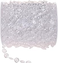 Crystal Beaded Curtain Decoration, 30M, Clear