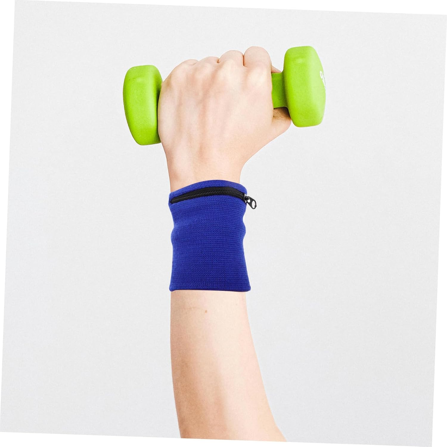 Toyvian Breathable Wristband Zipper Sports Wallet for Running Walking Hiking Gym Key Coin Storage