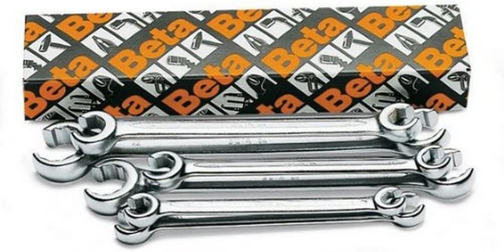 Beta 94 Series Double End, Open End Flare Nut Wrench, Metric 17mm x 19mm