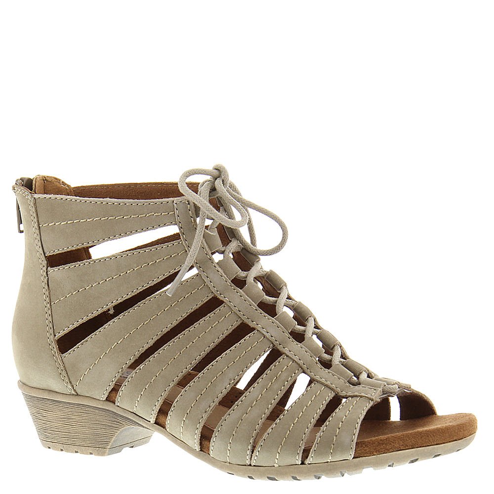 Rockport Cobb Hill Women's Gabby-CH Heeled Sandal, Khaki, 6 M US