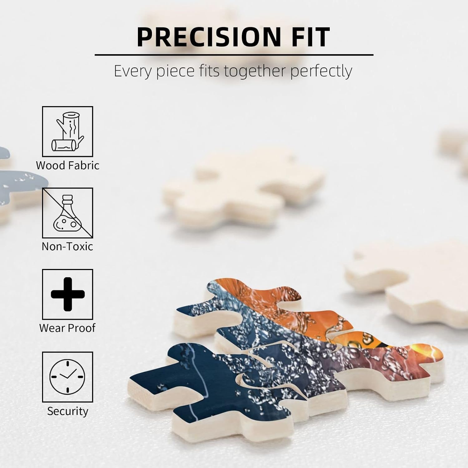 Wooden Jigsaw Puzzles 1000 Piece Basketball Fire Intellective Game for Teens Modern Stylish Home Decoration