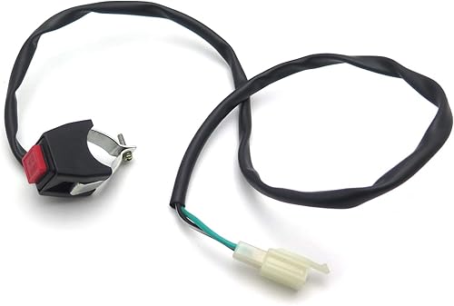 Miniatura 9 de SMT moto- universal Rojo 78" manubrio Engine Stop Buttom Kill Cortar Stop Switch botón utilizar en motocicletas ATVs Scooters Motos de nieve
