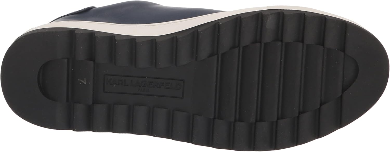 Karl Lagerfeld Mens Leather Two Tone Sole Sneaker - Image 4