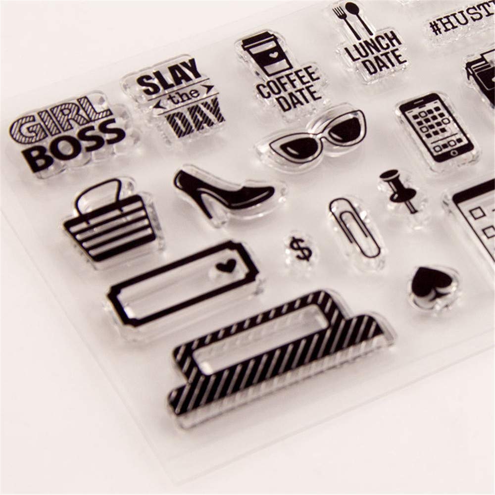 Timbro In Silicone Trasparente Motivo Fata - Per Goffratura, Scrapbooking E Biglietti Fai Da Te - Foto 11