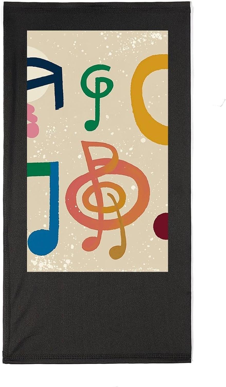Music Symbols Lovely Neck Gaiter Face Mask UV Protection for Men Women, Breathable Quick Dry Face Cover Bandana Outdoor Sports Balaclava Wind-Proof for Hiking Skiing Motorcycle Cycling
