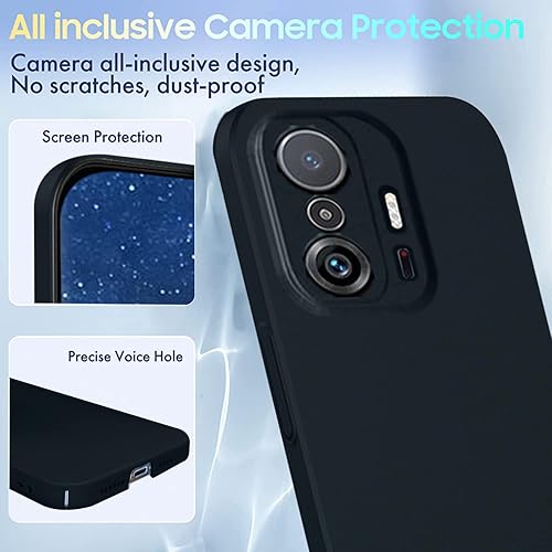 Miniatura 3 de Yarxiawin para Xiaomi 11T Pro Case a prueba de golpes rosa, Xiaomi 11T Pro Phone Case Thin Hard PC Xiaomi 11T Funda protectora Antihuellas con