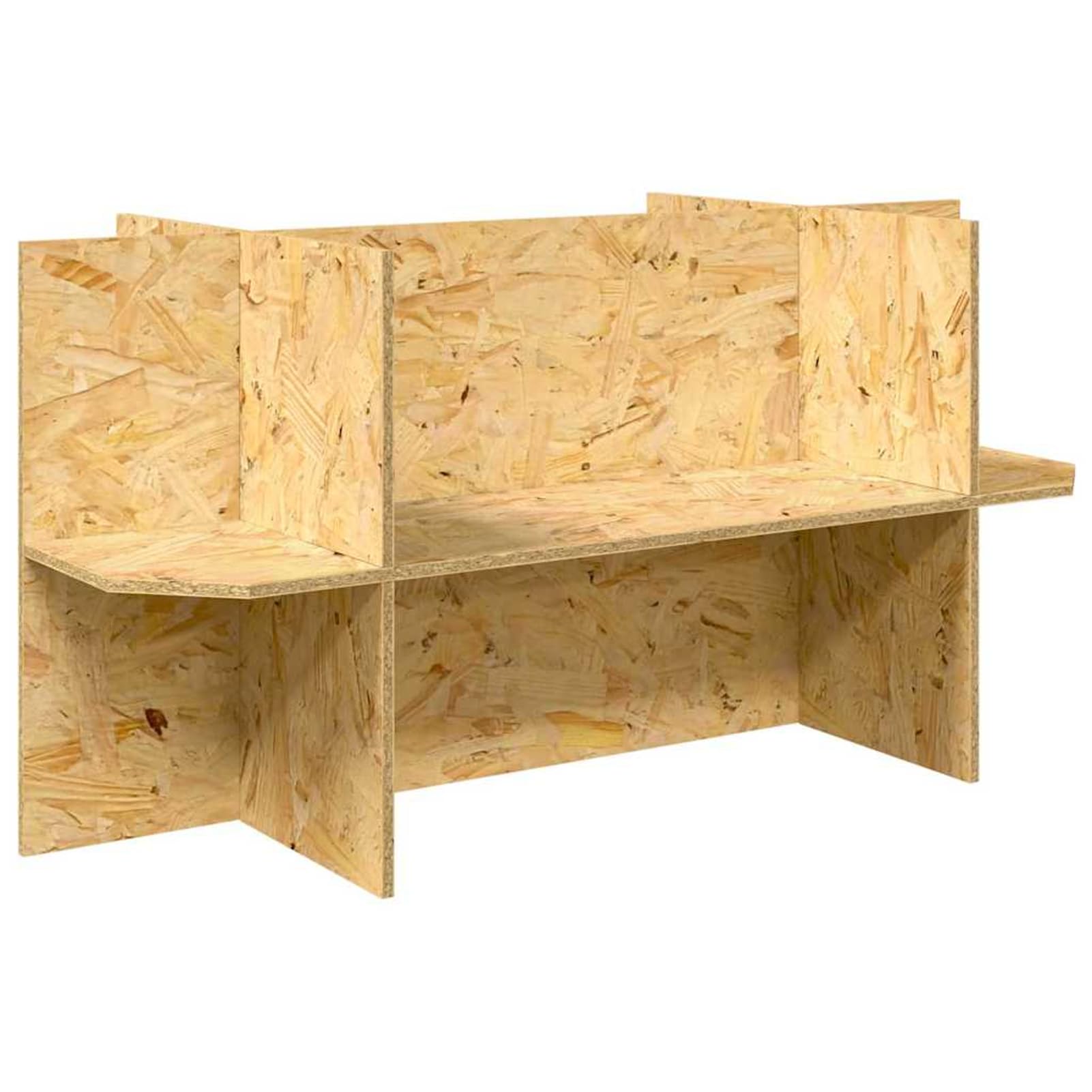 Terrario OSB Rustico per Rettili Roditori 100x50x100 cm Vetro Porta Scorrevole Scaffali Flottanti con Termometro e Base