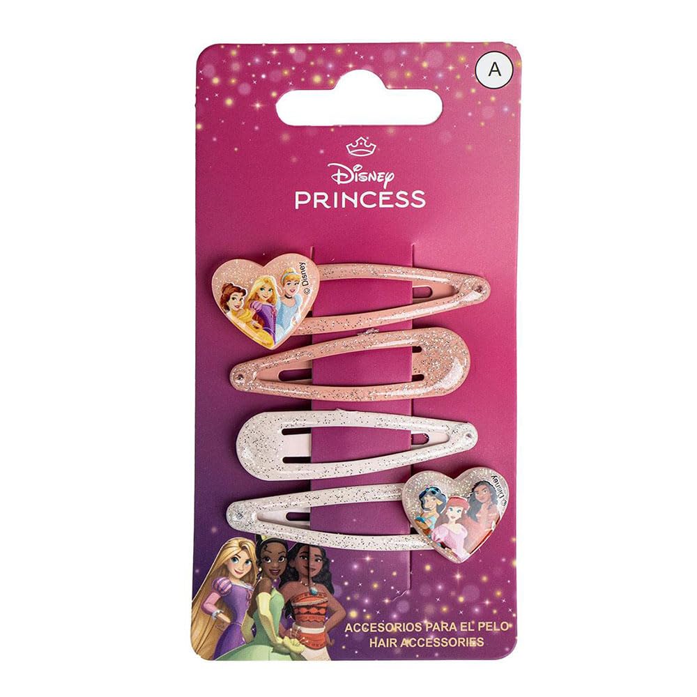Accessories Hair Clips 4 Pieces Princess 6.5 X 12.5 X 0.1 Cm