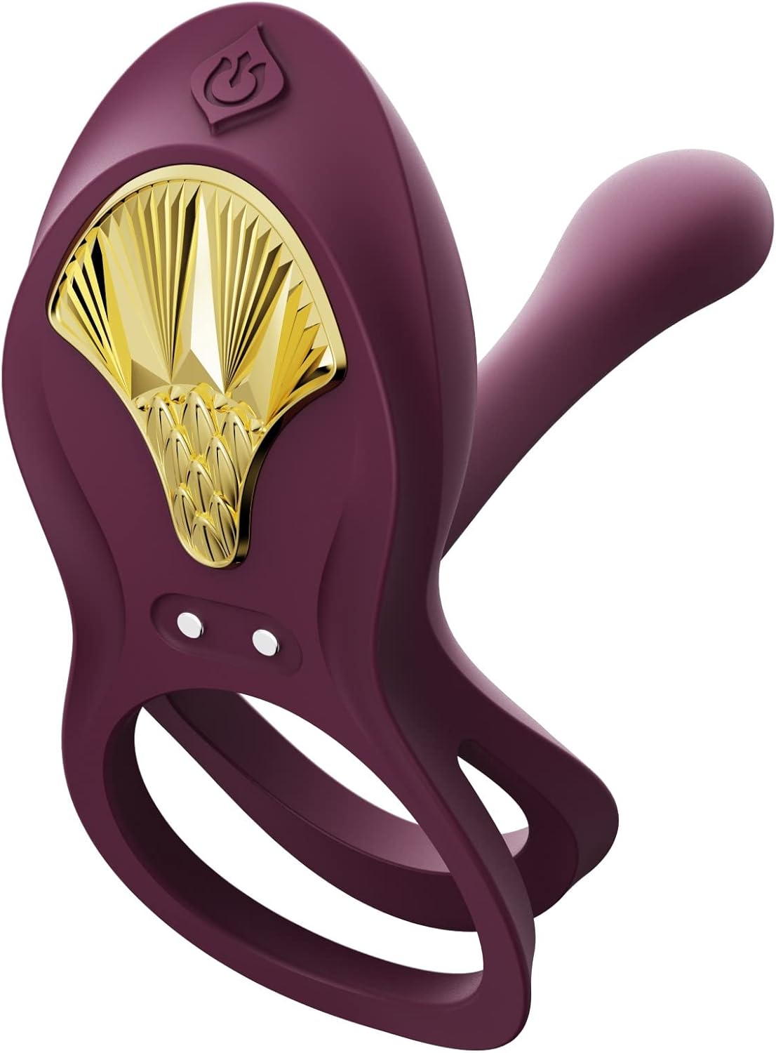ZALO Bayek Vibrating Couples Ring with 8 Vibration Modes | Waterproof Sex Toy with Remote Control | USB Rechargeable Battery | 1-Year Warranty | Velvet Purple