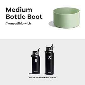 Hydro Flask Bottle Boot - Bottom Protector Sleeve - Silicone Water Bottle Accessory Medium Nectar Orange