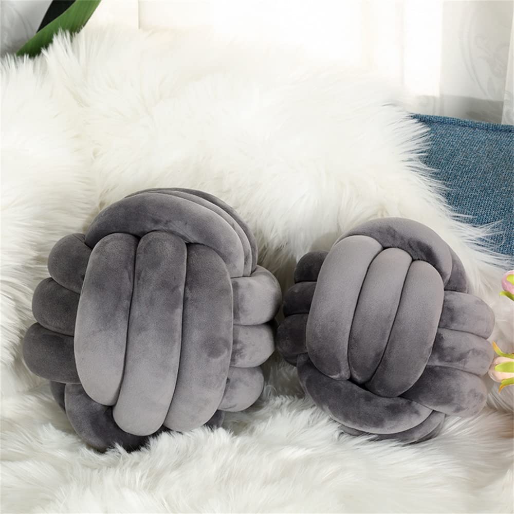 Coussin d'oreiller de plancher tressé en peluche douce, lot décoratif de Noël