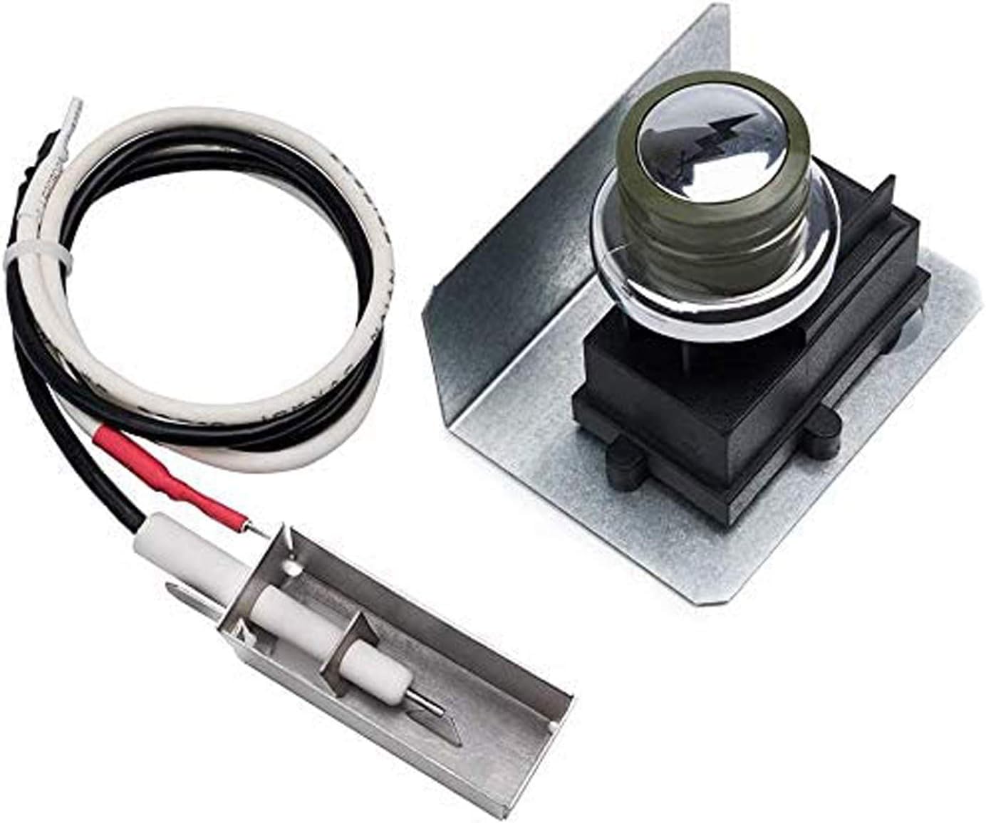 X Home 91360 Grill Igniter Kit Replacement for Weber Spirit 200 igniter, Spirit E-210, for Weber Grill Spirit 300 ignitor, Spirit E-310 E-320, with Side-Control Panel, 2 Buttons (One as Gift) Ignition