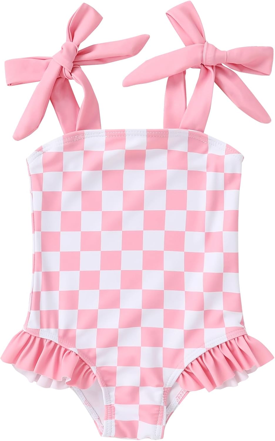 YOUNGER TREE Toddler Swimsuit Girl Color Block Stripe One-Piece Swimwear Baby Girl Bathing Suits