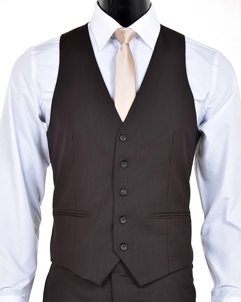 Men's Slim Fit Two Button Three Piece Suit - Many Colors