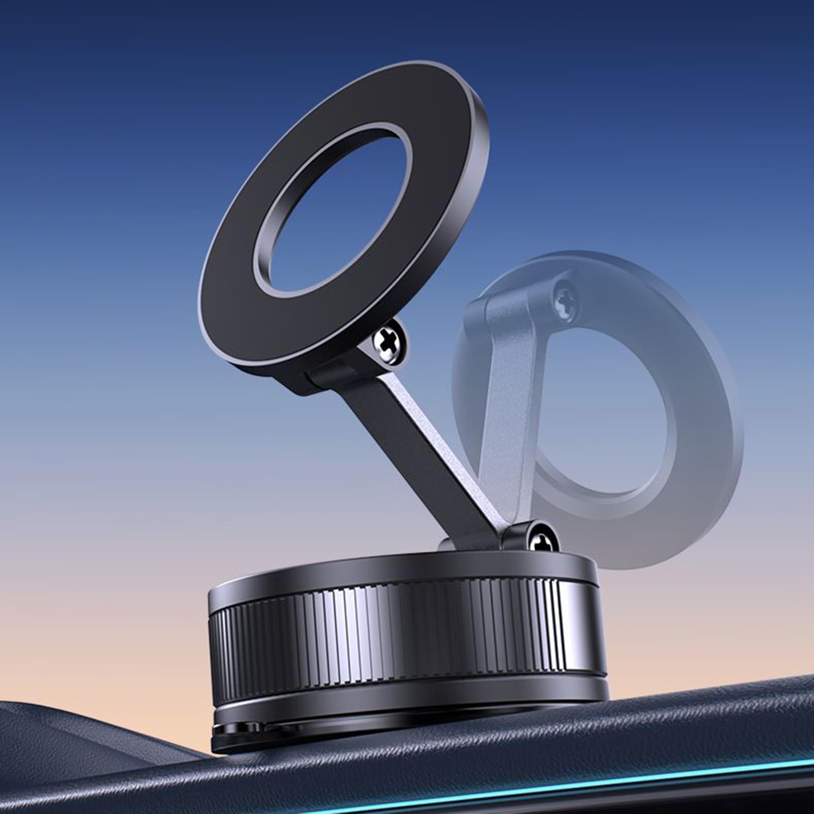 Supporto magnetico per telefono da auto, pieghevole, supporto rotante per cellulare, per berlina, SUV, camion, ideale per gli appassionati di navigazione e viaggi