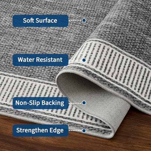 GarveeHome Washable Rug 5x7 for Bedroom Non Slip Large Living Room Rug by GarveeHome - Used condition - Image 4