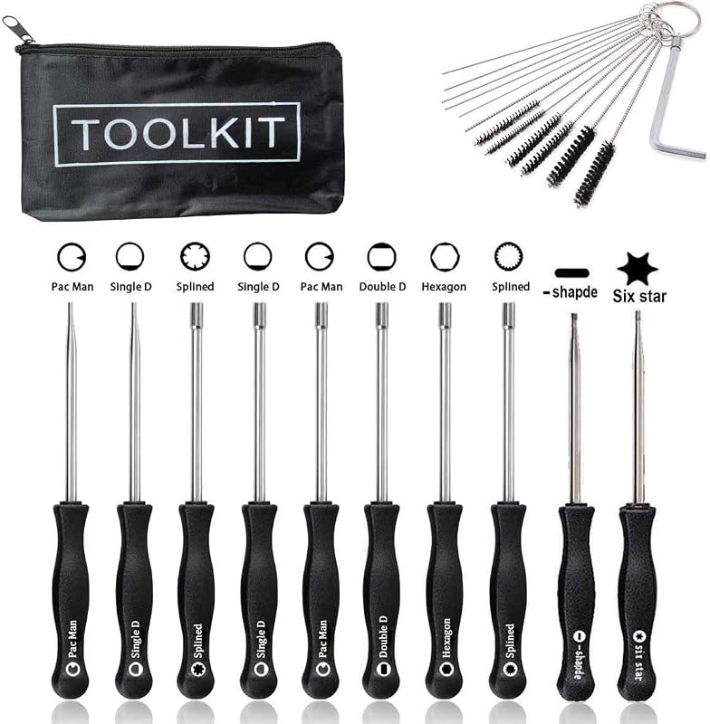 Kit de ferramentas para ajuste de carburador YHLFOOZ com escovas de limpeza – 10 peças