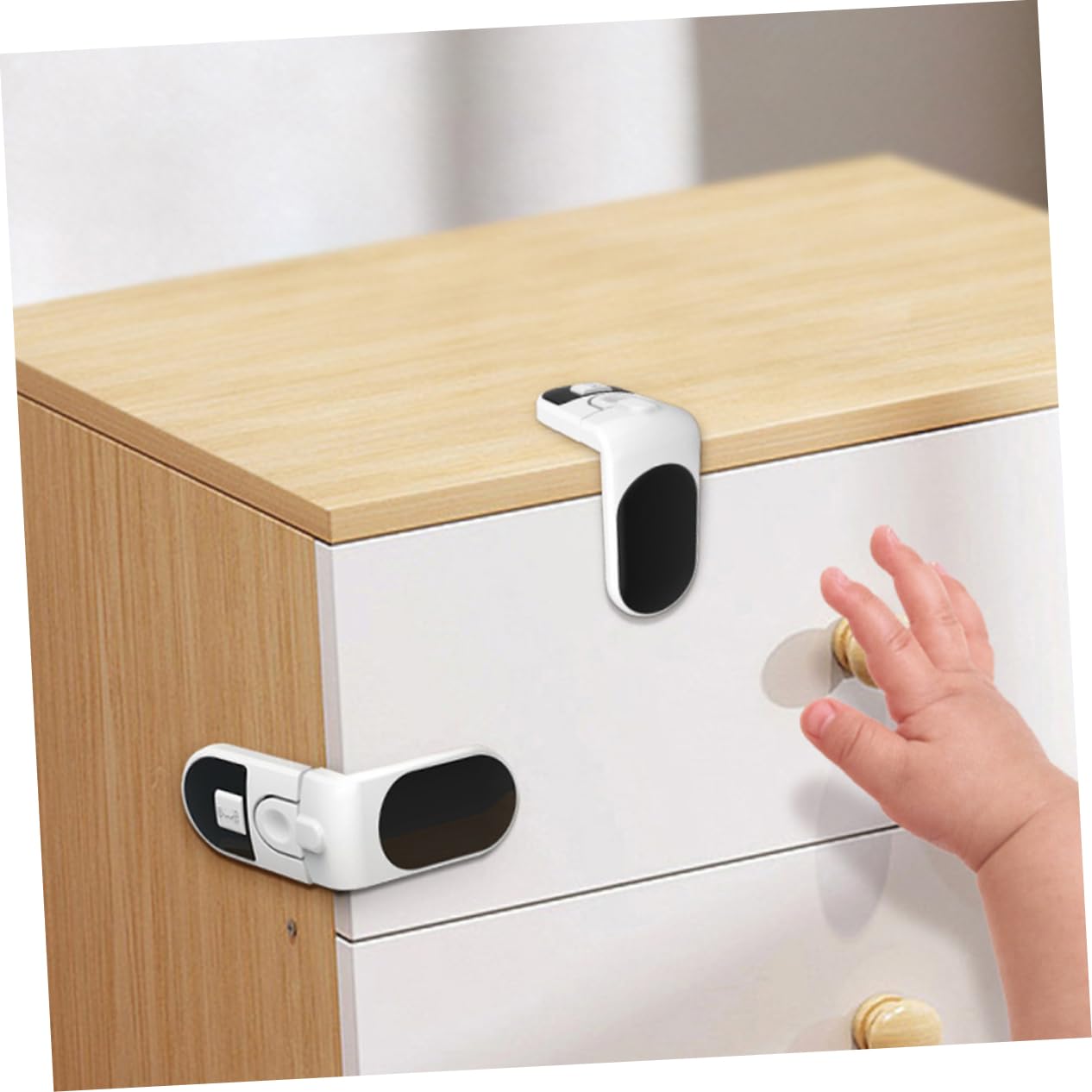 UPKOCH 20stücke Sicherheitsschlösser Für Schränke Kindersicherung Für Kühlschrank Und Möbel Einfache Installation Material Vielseitiger Schutz