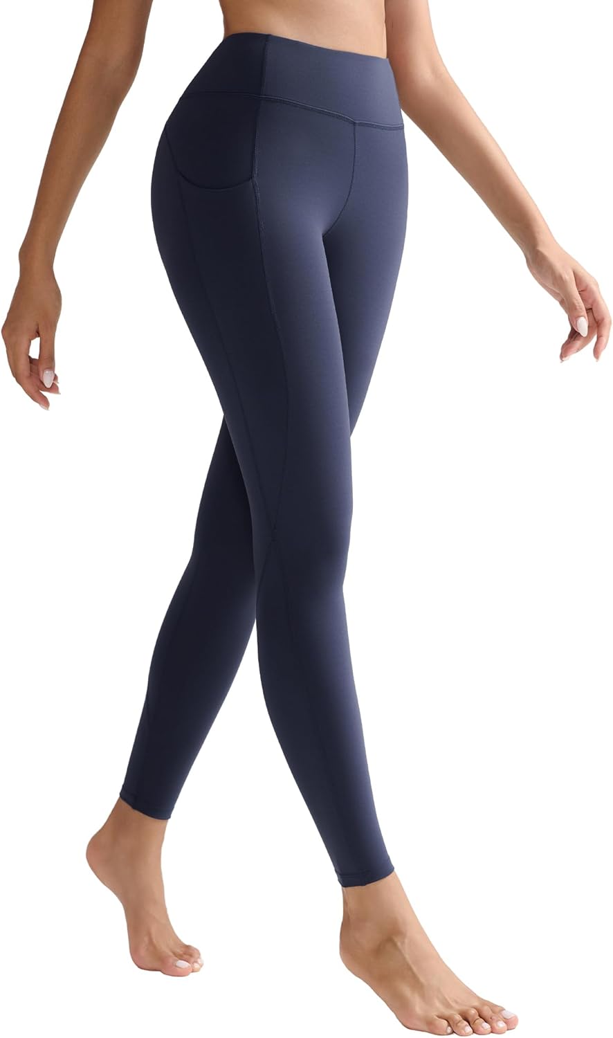 RUNNING GIRL Leggings for Women 25" Inseam, High Waisted Compression Buttery Soft Yoga Pants with Pockets - Image 4