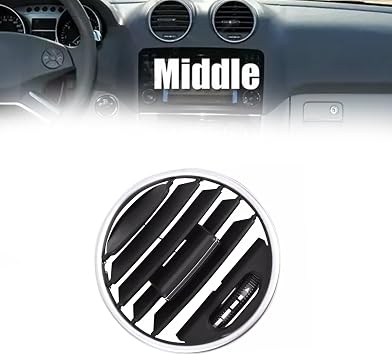 Front Middle AC Air Vent Grille Panel For Mercedes-Benz ML GL Class W164 2005-2012, Direct Replacement OE A1648302154, Easy Install Interior Trim Repair