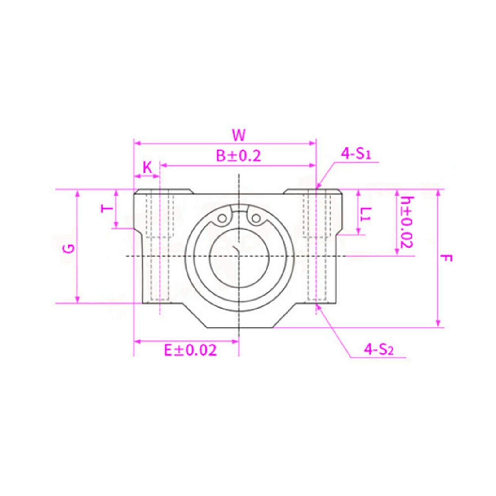 1 glissières à roulement linéaire, Type SCS6UU-SBR30UU, Longueur 6-30 mm, principalement utilisées for Les pièces CNC, Les pièces d'imprimante 3D, Les Machines-Outils de précision(SCS13UU)