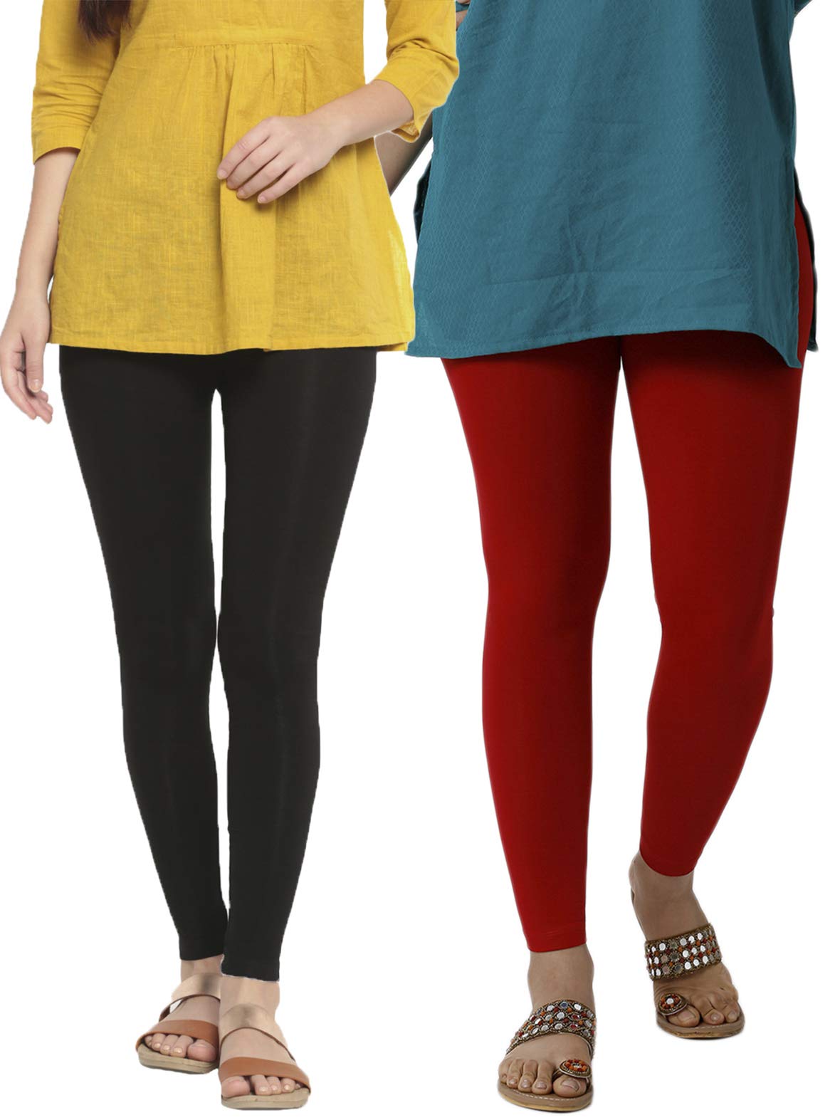 De MozaWomen's Ankle Length Leggings Solid Viscose