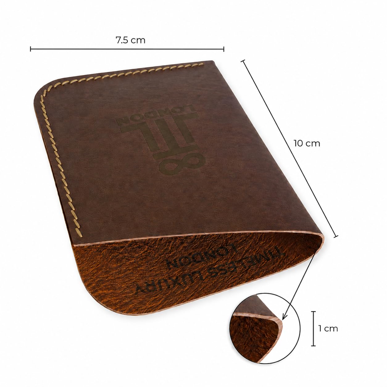 Skórzane etui na karty dla mężczyzn, smukły portfel na karty kredytowe, skórzane etui na karty premium, minimalistyczny luksusowy portfel, czarny i kawowy, Kawa, Credit Card