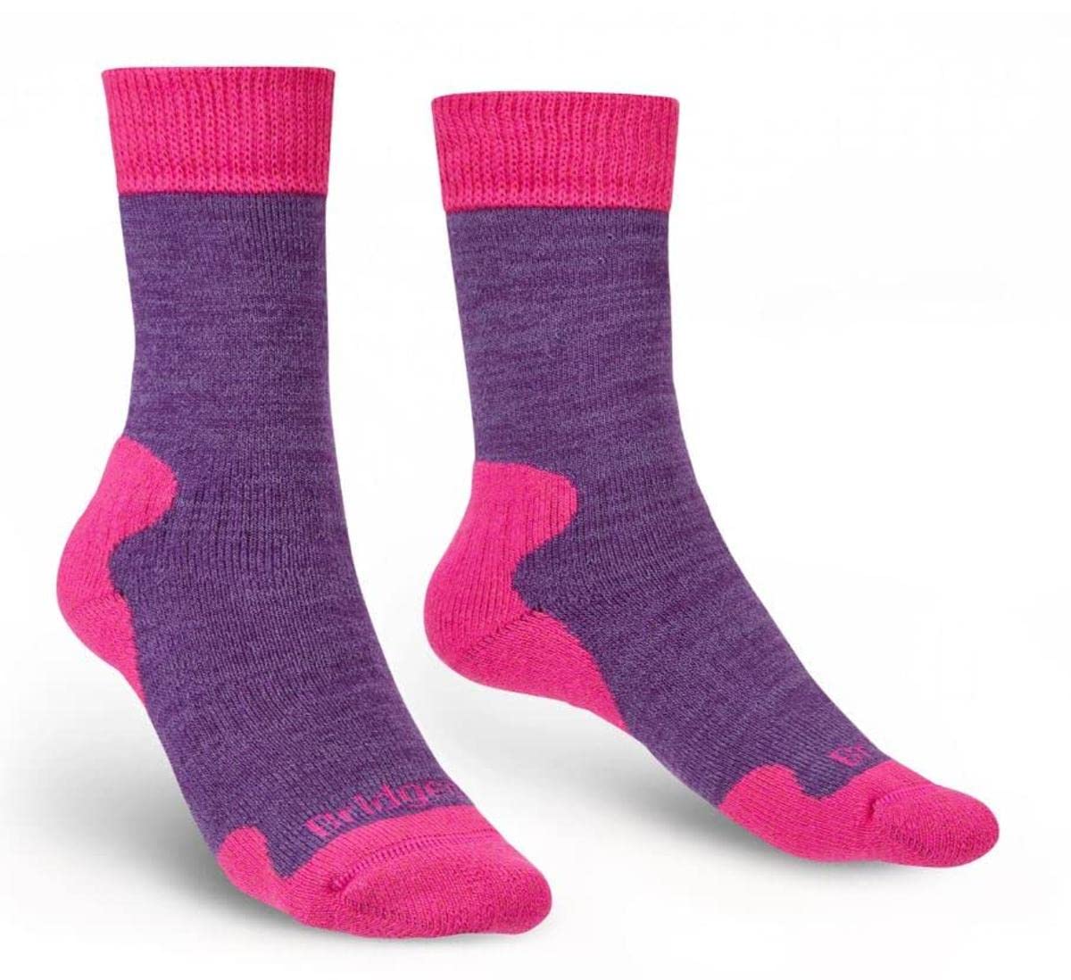 Bridgedale EXPLORER Heavyweight Merino Comfort Boot-Women's- Large-Purple Marl