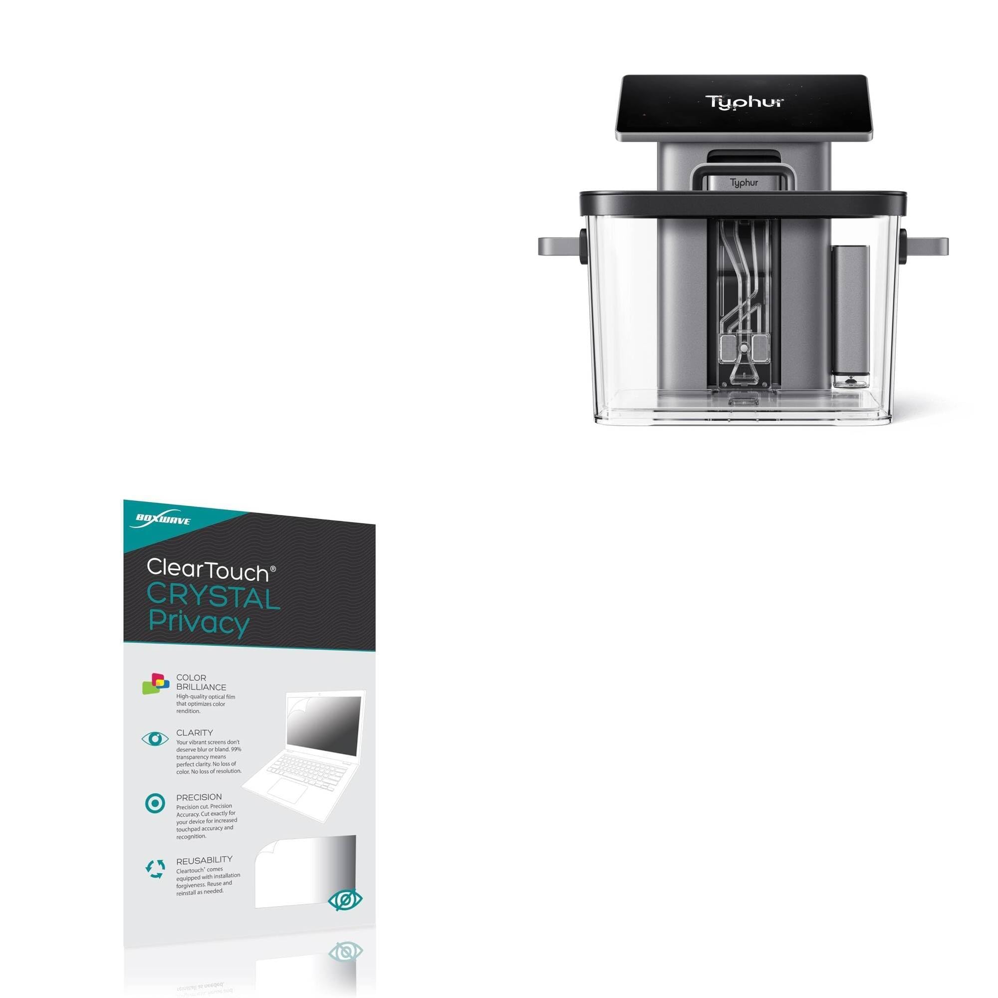 BoxWave Screen Protector Compatible with Typhur Sous Vide Station - ClearTouch Crystal Privacy (2-Pack), Privacy Screen Protector Flexible Film Clear