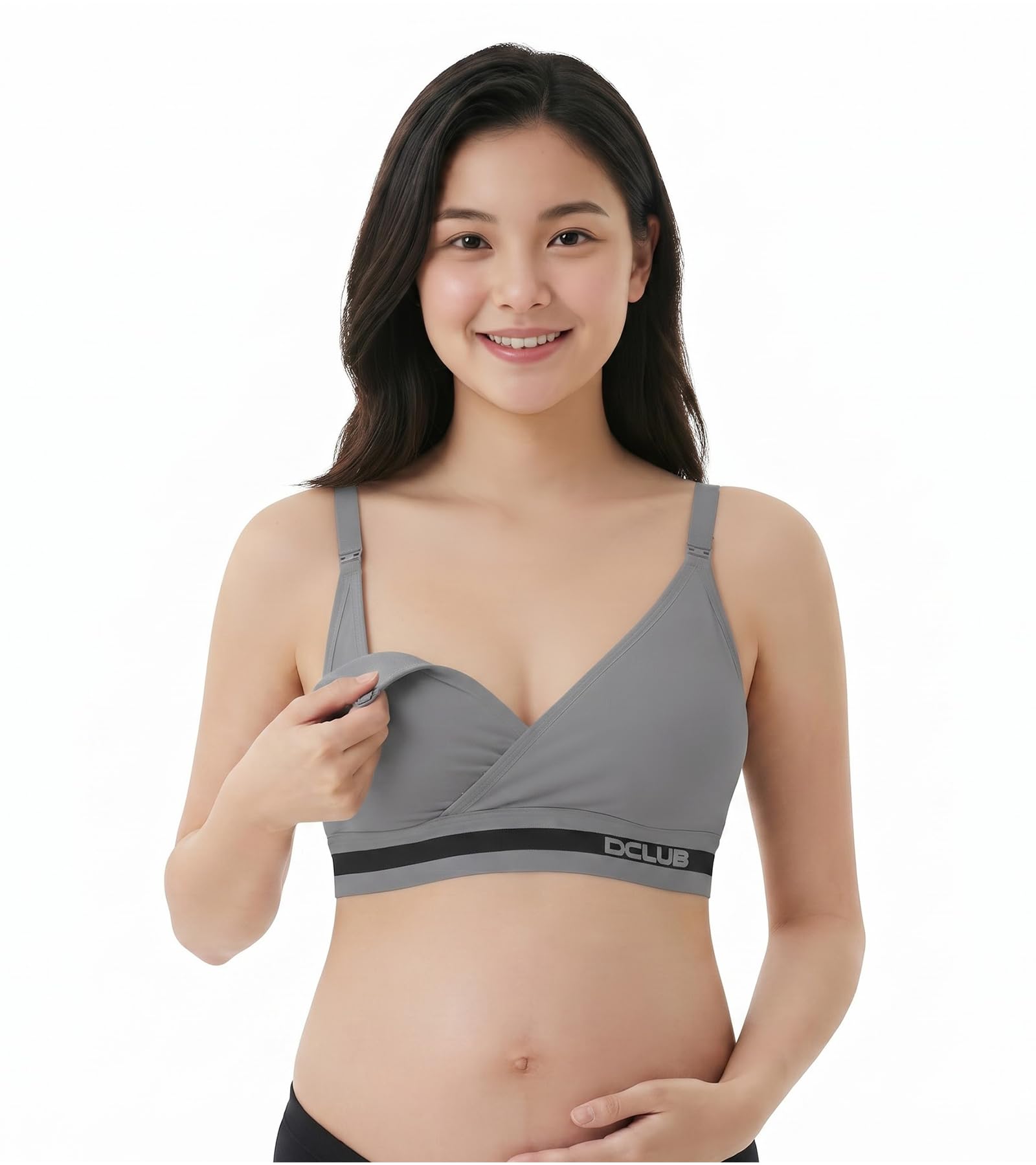 dclub Lightweight Soft and Smooth Cotton Lightly Padded Maternity Feeding Nursing Bra for Women Ultra Front Open Maternity.-picture-32