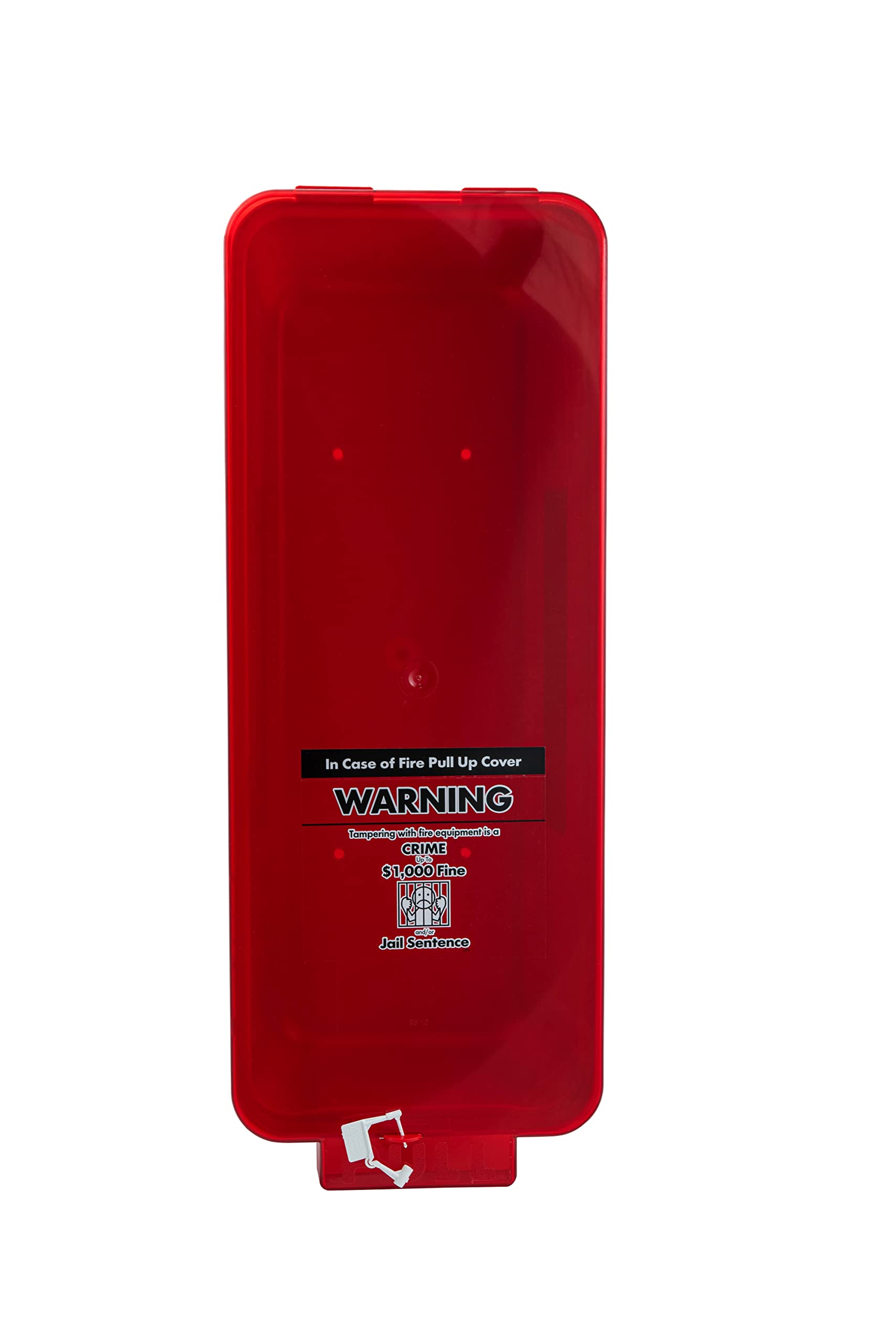 PRO&Family Fire Extinguisher Cabinet 5 lb Fire Extinguisher Box Outdoor Fire Cabinet Mounted Fire Extinguisher Cabinet Fire Extinguisher Cover (1, Red with Clear Pull-Cover, 5 lb)