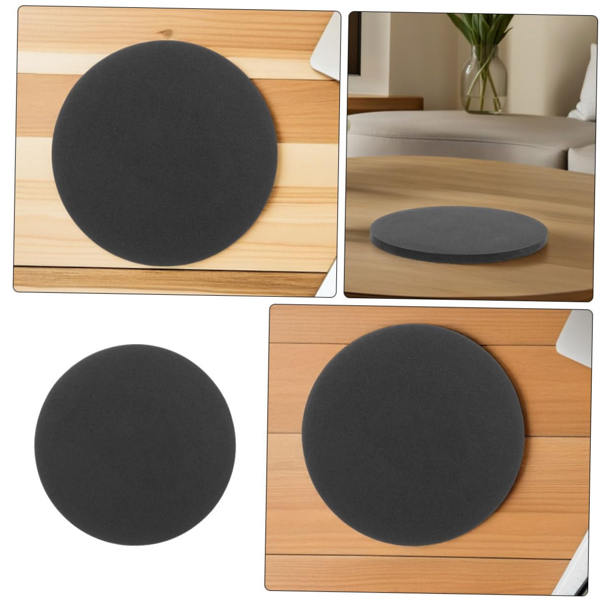 Coussin Antichoc pour Aquarium Rond Tapis Étanche Fond de Bocal Amortisseur Support Stable