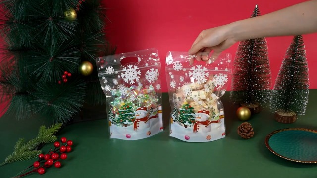 Amazon.com: Rikolto Resealable Christmas Zip Lock Bags 50PCS Clear