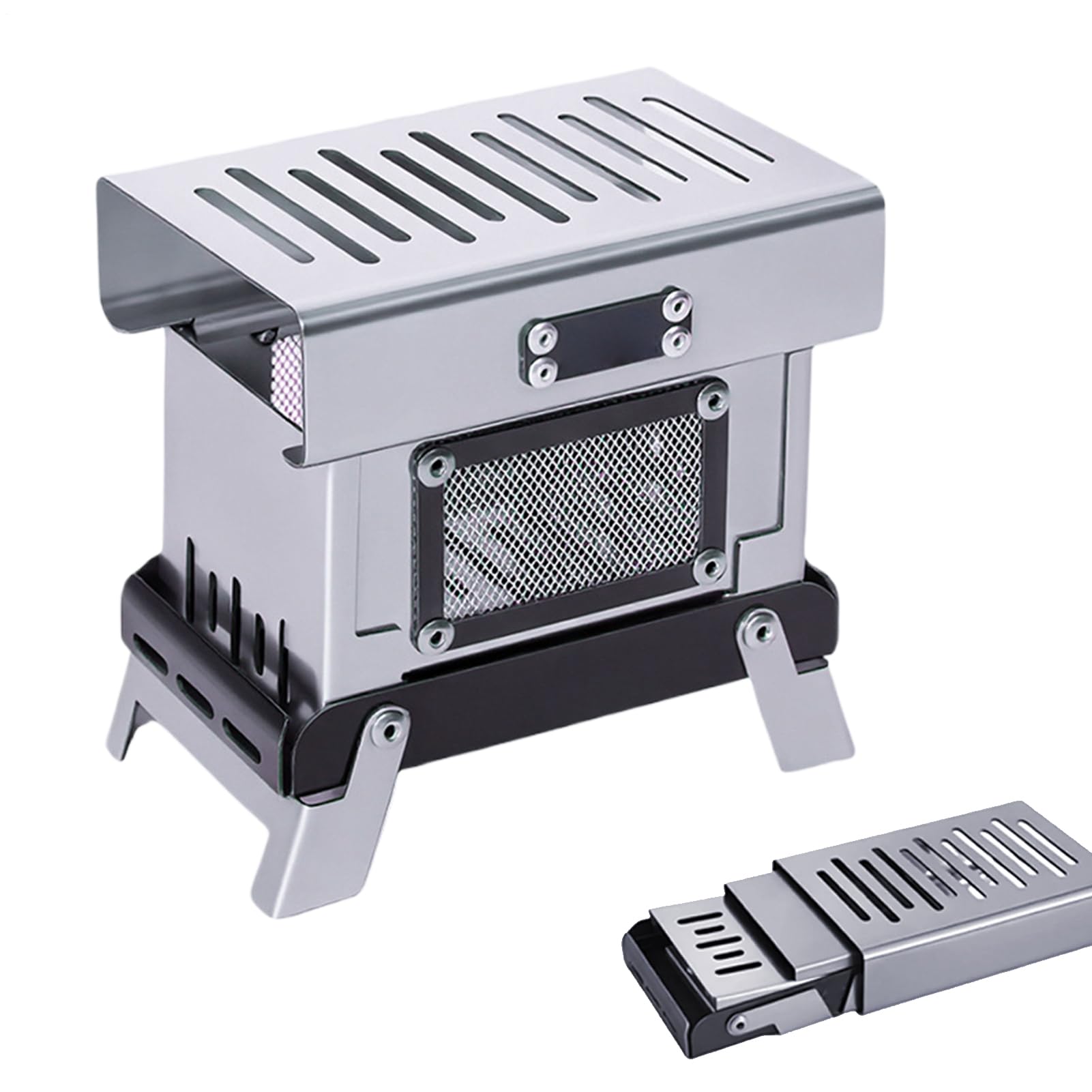 Support pour encens et réchaud de camping sans cendres