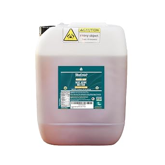 BLUE GREEN ORGANICS 57.3 lb Light Blue Agave , 5 Gallon Bulk Organic Sweetener , Low Glycemic Sugar Alternative for Restaurants & Catering , Mild Flavor Liquid Sweetener , Plant-Based, Gluten-Free & Halal