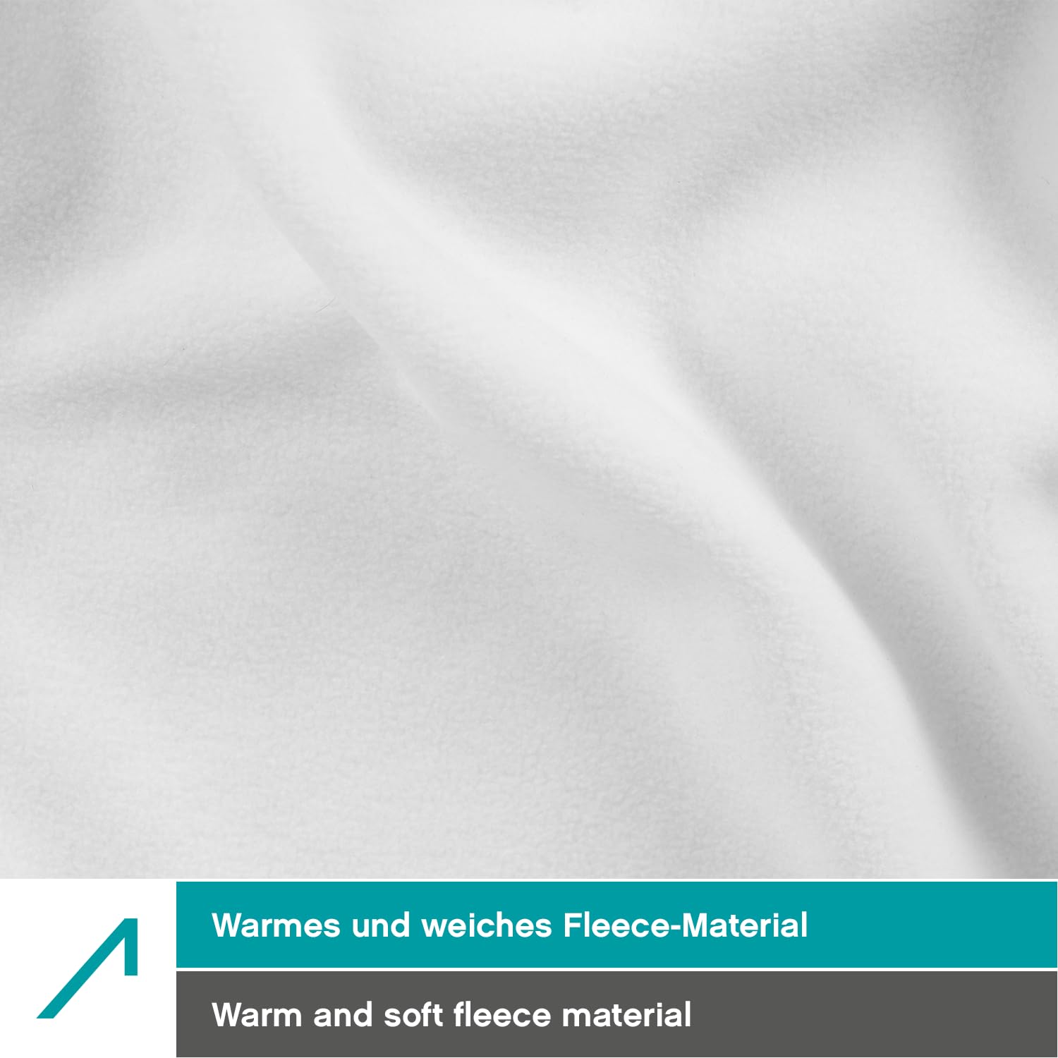 ACE Giacca in pile da uomo - calda giacca outdoor senza cappuccio per uomo - zip a tutta lunghezza e tre tasche