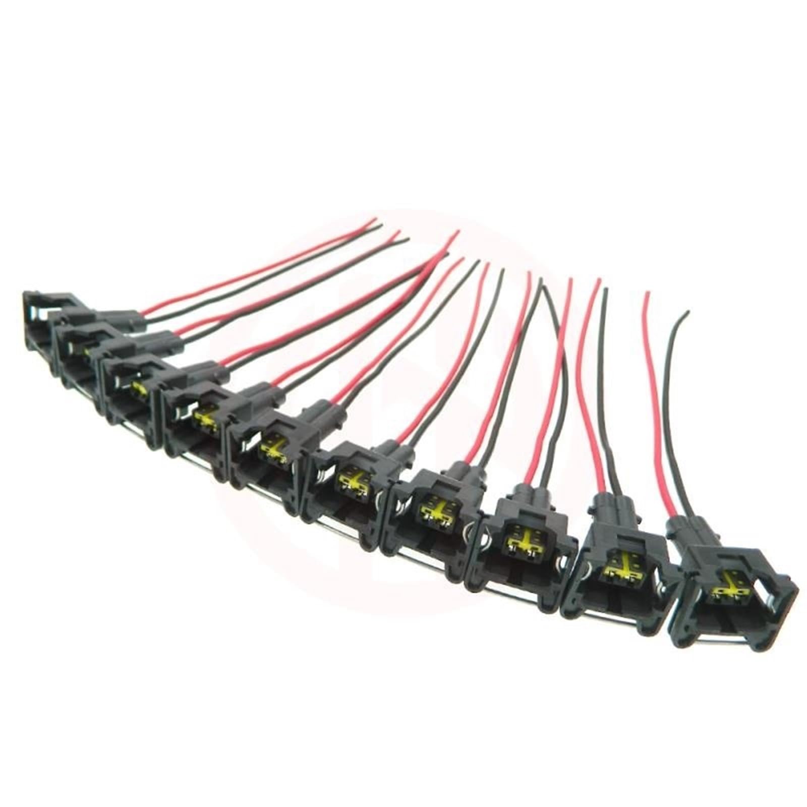 Zestaw wodoodpornych wtyczek wtryskiwacza paliwa EV1 pasuje do Bosch 440cc 650cc 850cc 1000cc z bolcem i przewodem(10pcs)