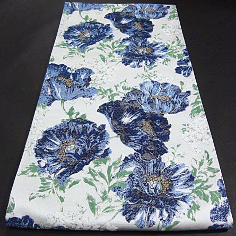 アールヌーヴォーの花 西陣織六通柄袋帯 綿芯御仕立付 アール