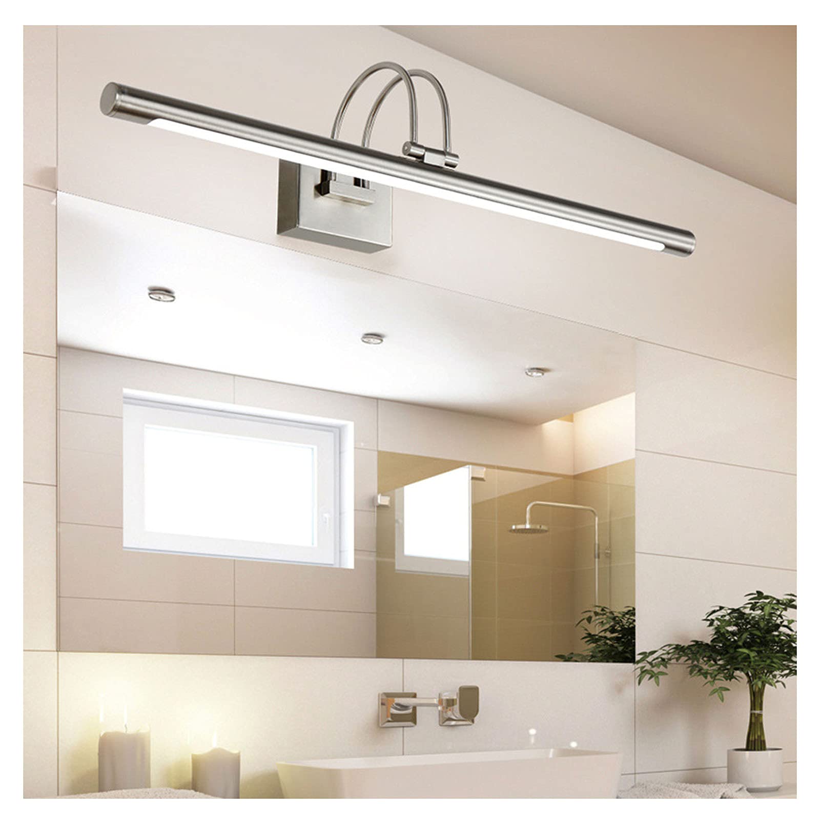 Miroir lumière LED anti-buée éclairage de vanité réglable pour maquillage