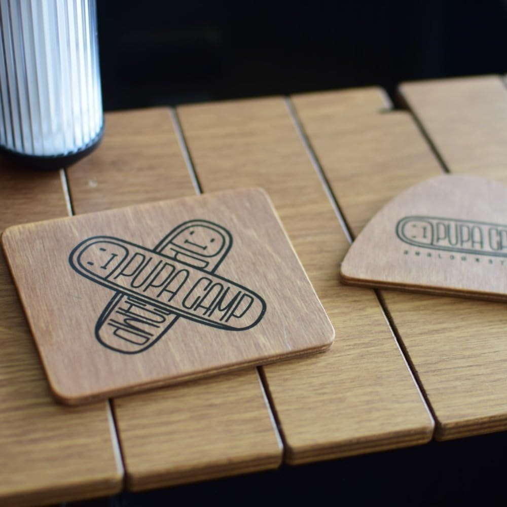 Magnetic Coaster for Stanley Lunch Box 10QT (9.5L) - Wood Drink Coasters & Decorative Panels for Camping & Outdoor Gear (Type B)