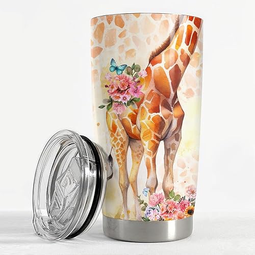 Vista 32 de SANDJEST Vaso térmico de 20 onzas con aislamiento térmico de acero inoxidable para mujer, regalo para cumpleaños, Navidad hermana