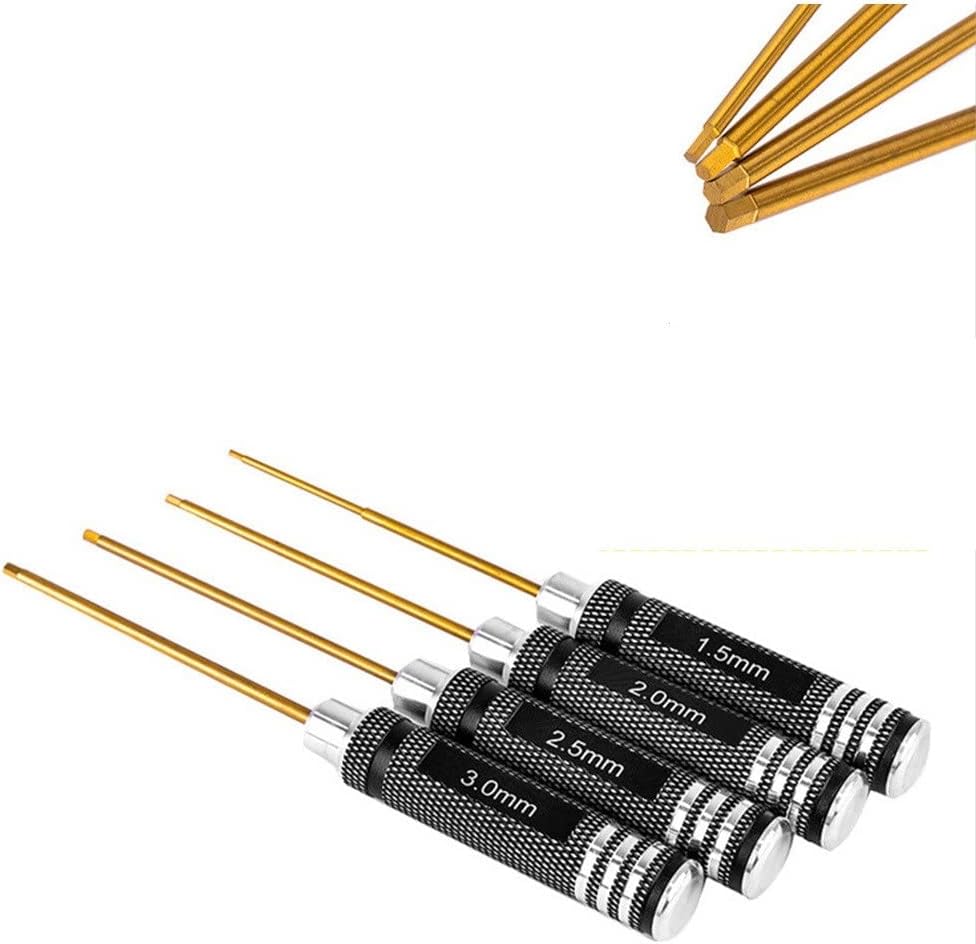 Drone toy accessories for FPV 1.5mm 2.0mm 2.5mm 3.0mm Hex Screw Driver Screwdriver Set Hexagon Tool Kit for FPV Racing Drone for Heli Airplanes Cars Boat RC Part(1.5mm)