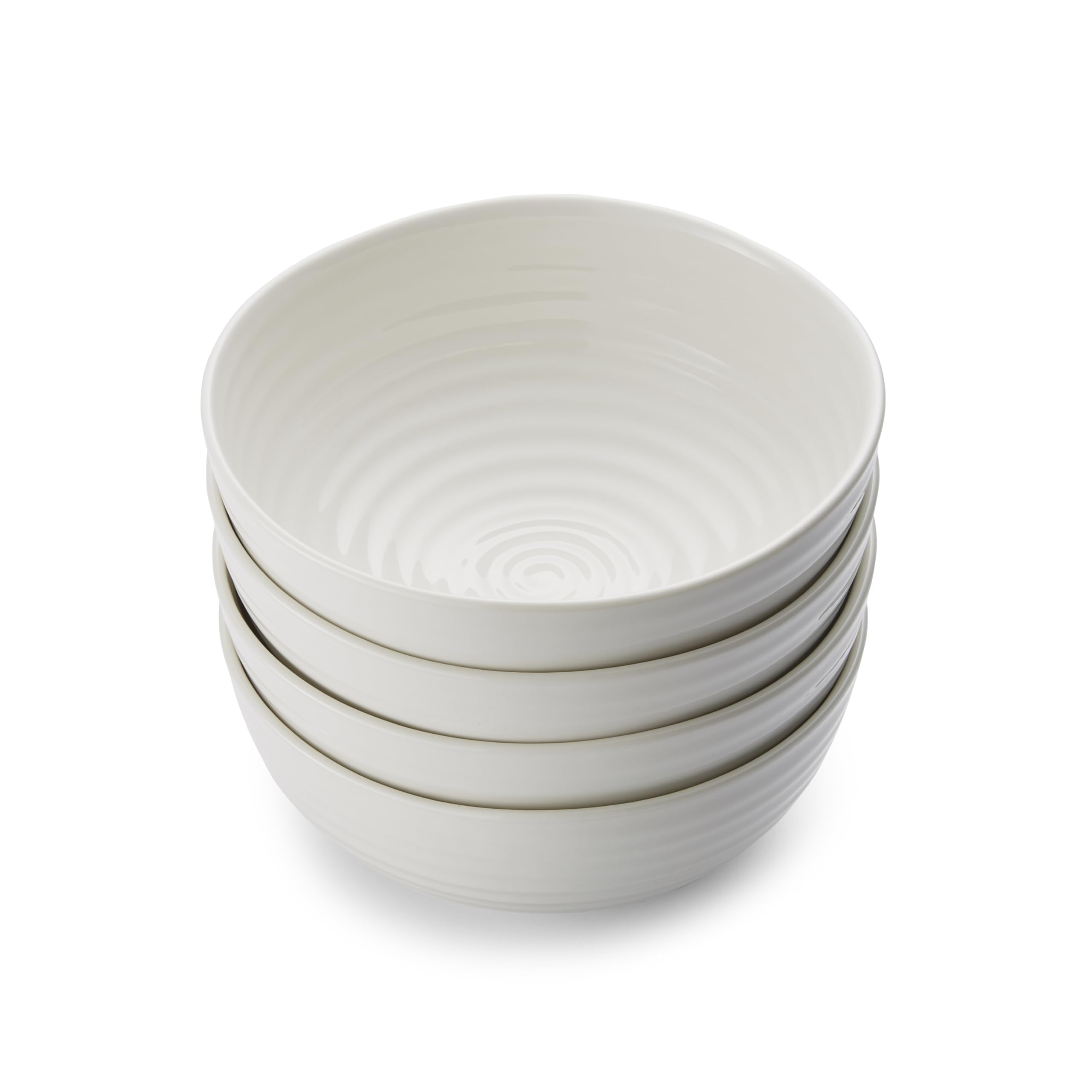 Sophie Conran for Noodle Bowl, Porcelain, White, 18 x 18 x 7.9 cm - Pack of 4