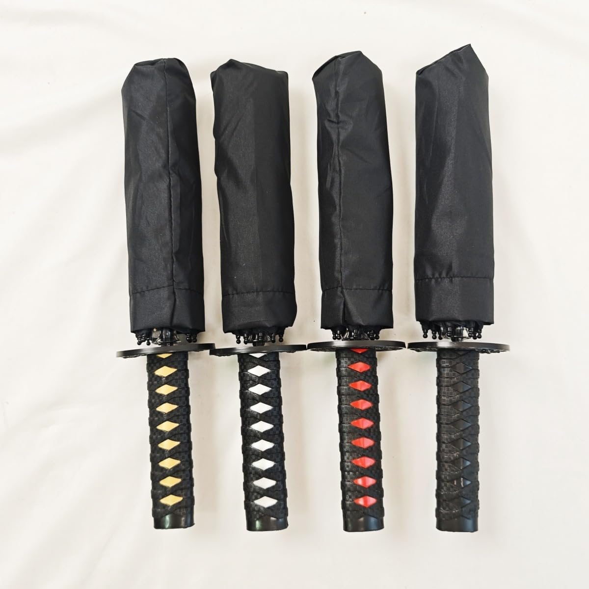 ThreeH Folding Samurai Umbrella 190T Pongee Cloth Rain and Sun Umbrella Windproof and Rainproof Manual Open for Women Men Cosplay Decoration