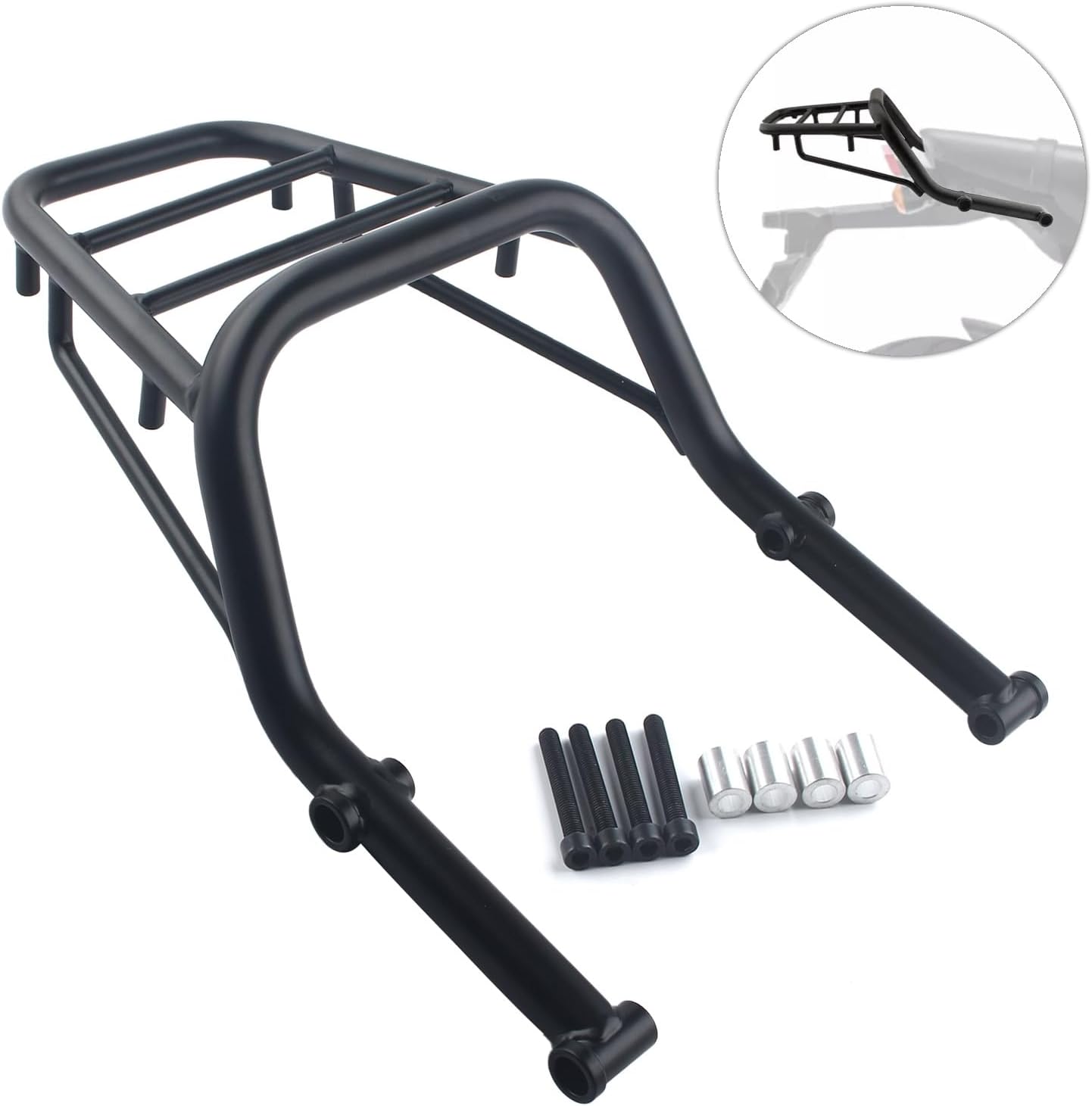 Motorcycle Rear Luggage Rack Carrier Support Holder Compatible with Honda MSX125 MSX 125 Grom 125 2021-2024