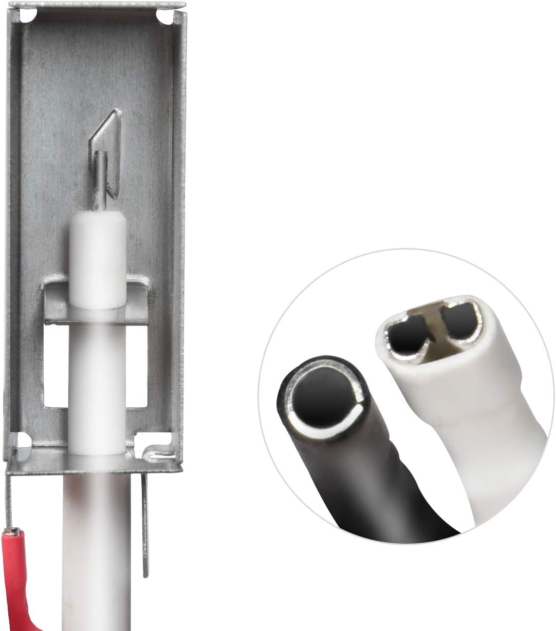 GasSaf Grill Igniter Kit Replacement for Weber 7510 Spirit E-210, Genesis E310/E320, Spirit 500/700, Gensis Silver B/C, Genesis Gold B/C, Platinum B/C, snap-in Style Push-Button igniter