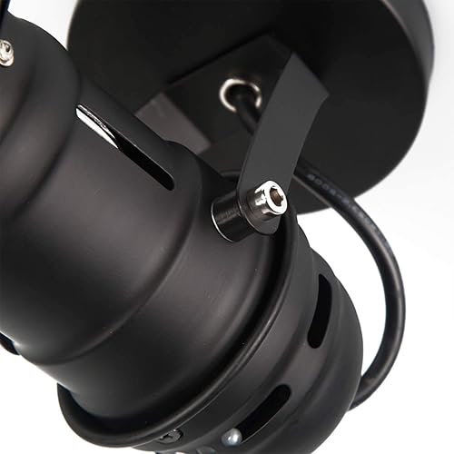 Miniatura 3 de Foco de techo vintage E27 Spot Light Industiral Spot Luz de Paredtecho Ajustable Metal Colgante Iluminación (Estilo Fijo)