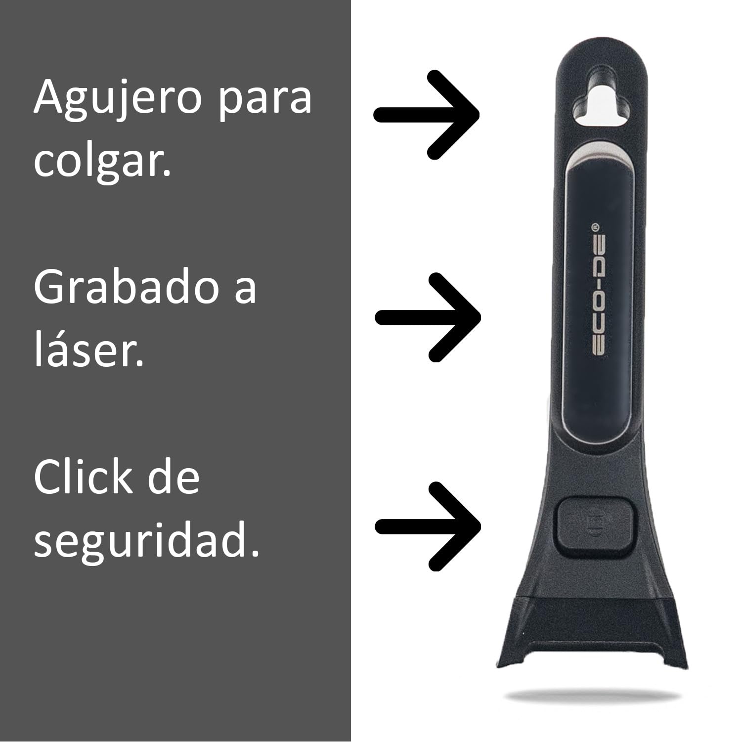 ECODE Juego de Sartenes 20 24 y 28 cm con Mango Extraíble sin Toxicos